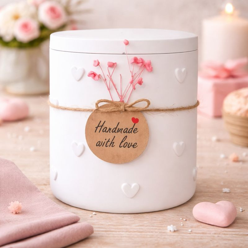 Geschenksdose Linda mit Deckel Herz Dekodose Geschenkidee